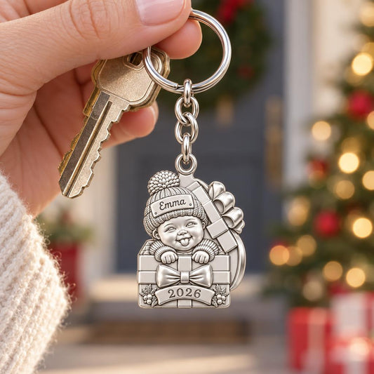 Baby's First Christmas Gift Charm Keychain