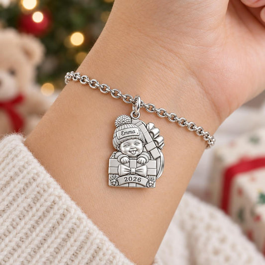 Baby's First Christmas Gift Charm Bracelet Set