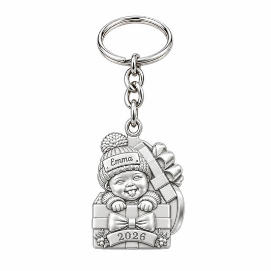 Baby's First Christmas Gift Charm Keychain
